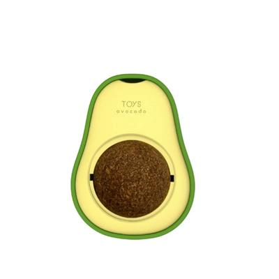 Avocado-Katzenminze-Wandball, Katzenspielzeug, Katzenminze, essbare Leckbälle, Snack, gesunde drehbare Leckereien, Spielzeug, Kätzchenzubehör, Zahnreinigung