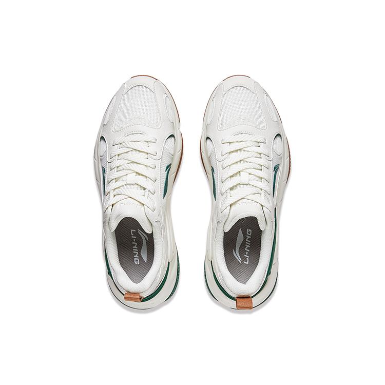 Li Ning Low Top Casual Shoes Men's White Green AGCT391-2