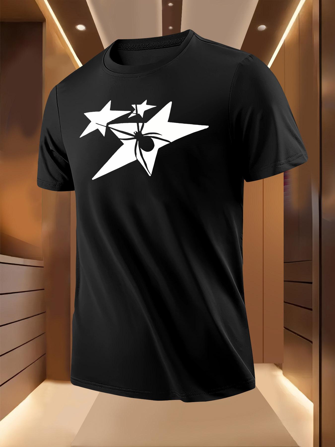 Bold Spider Graphic Tshirt - Lightweight Summer Tee with ... XXXL