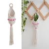Cotton Weave Wall Pocket Wall Hanging Basket, Apartment Decorative Basket for Flower Display Plant and Home Organization