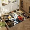 Bungo Stray Dogs Anime Floor Mat Soft Thickened Absorbent Non-Slip Bedroom Living Room Door Mat Home Decor Flannel Rugs