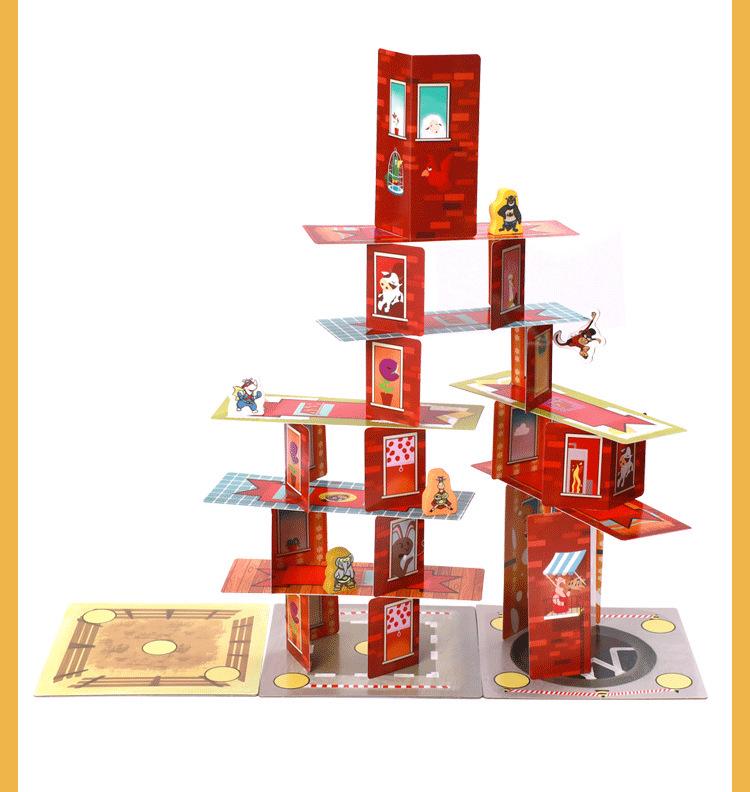 Super Rhino 3D Stacking Game for Kids and Families: Educational, Parent-Child Board Game for 2-4 Players
