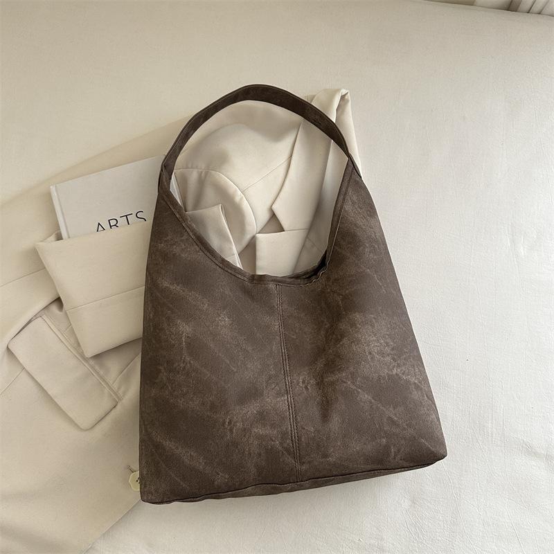 Retro Large-capacity Bag 2025 New Women's Bag Spring and Summer Foreign Style Versatile Shoulder Bag Tote Bucket Bag