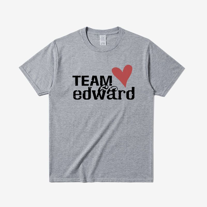 2025 Summer Fashion Short-sleeved Team Edward Letter-printed T-shirt Round Neck Loose Versatile Suitable for Both Men and Women