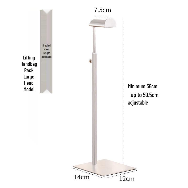 Stainless Steel Adjustable Multi-functional Bag Display Stand for Clothing Stores - 2025 New Style