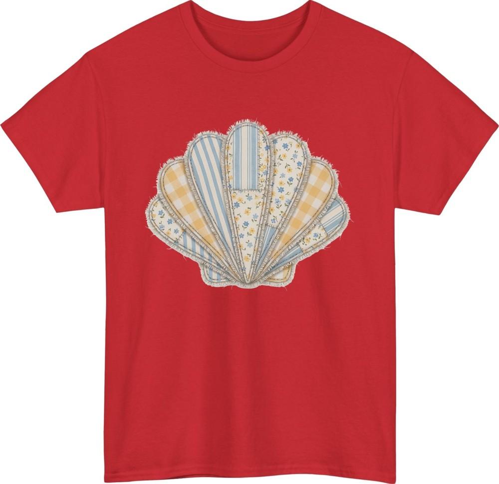 Aesthetic Seashell Printed TShirt Coastal Retro Ocean Theme Unisex Tee S