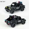 Package Children Assembled Building Block Toy X014 Accessories Tire Black Swat Car Pickup Truck