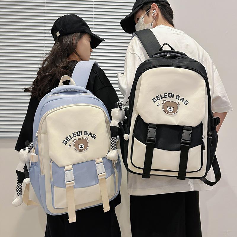 Elementary School Bag Girls Large Capacity Lightweight Campus Pink Casual Backpack