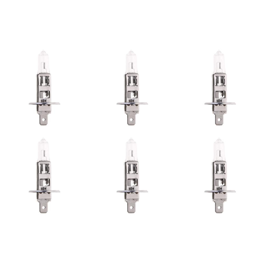 1-6Pcs H1 Halogen Bulb Cyan 12V 100W 4000-4500K Clear Quartz Glass Car Xenon Head Lamp Fog Lamp Car Lamps Car Accsesories