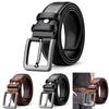 Old School Leather Belt For Men With Alloy Buckle For Casual And Formal Outfits