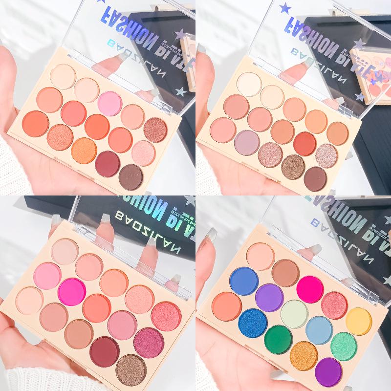 Versatile Multi-Color Eyeshadow Palette: Contour, Highlight & Matte Shimmer Earth Tones