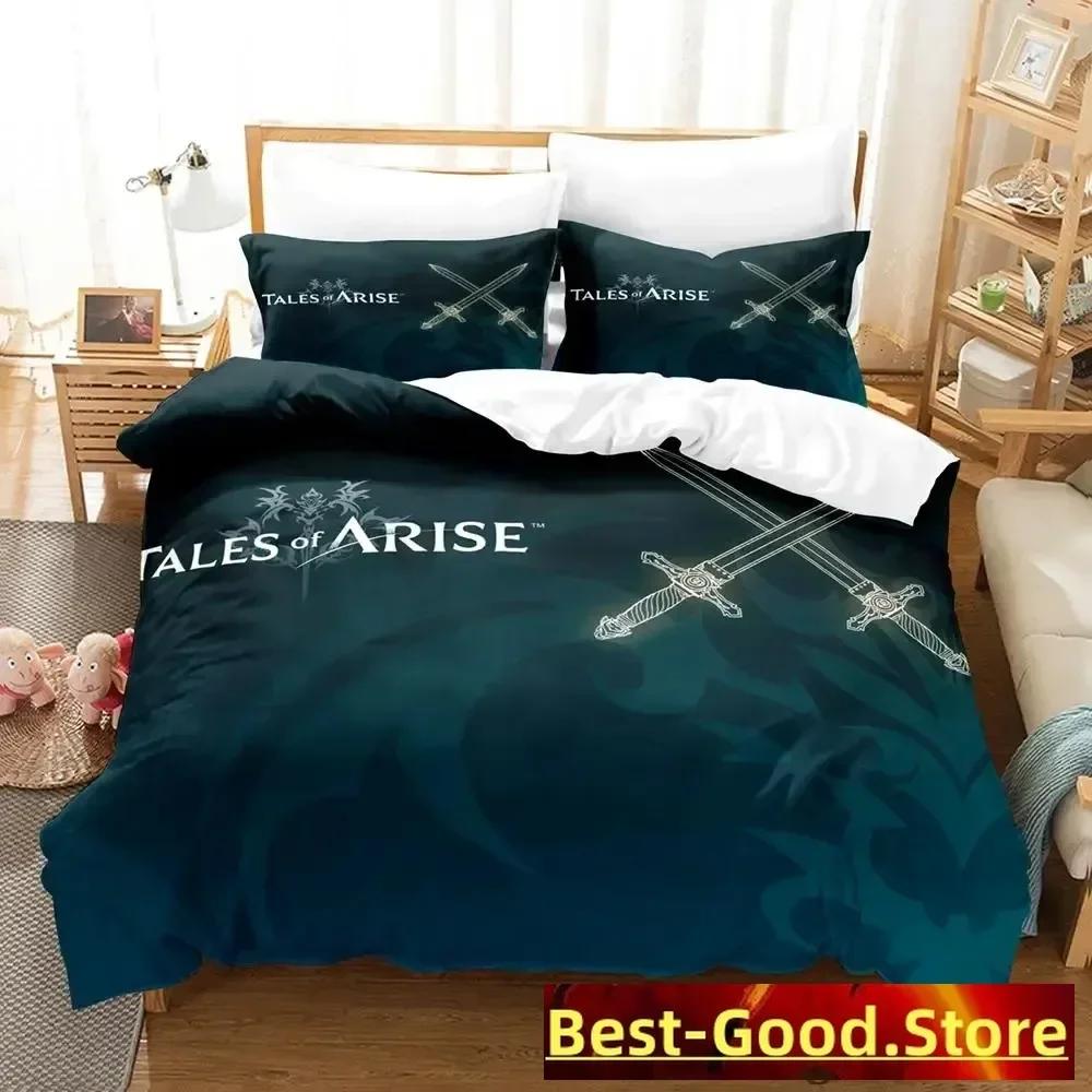 New Tales Of Arise Bedding Set Duvet Cover Sheet Printed Bed Set Pillowcase Bed Full Queen King Size Comforter Bedroom