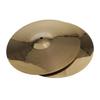 2 Pieces Alloy Hi Hat Cymbals 14inch for Drum Set Parts, Golden