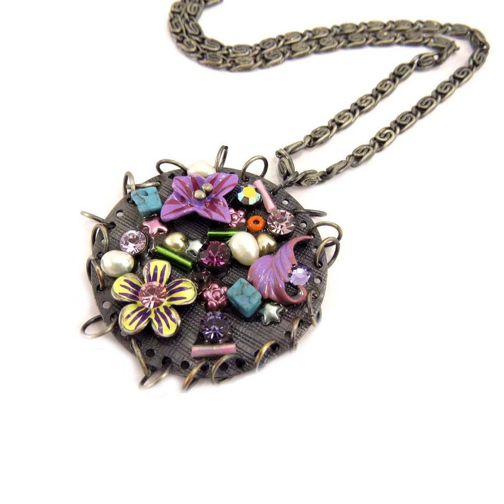 Les Trésors De Lily [D5655] - Collier Créateur 'Hermione' Rond Violet