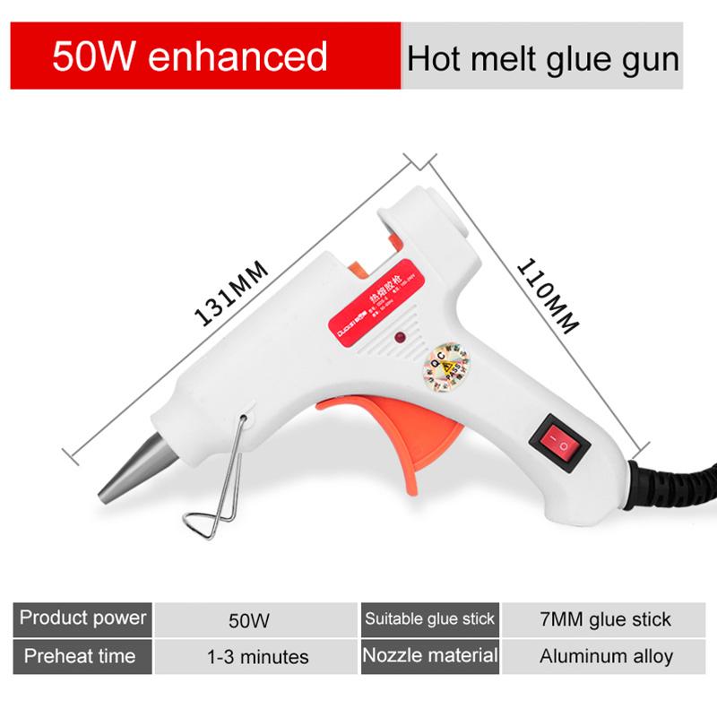50/70W Hot Melt Glue Gun Power Stick Big Hand Tool Christmas Decorating Tools Glue Gun Stick 7MM