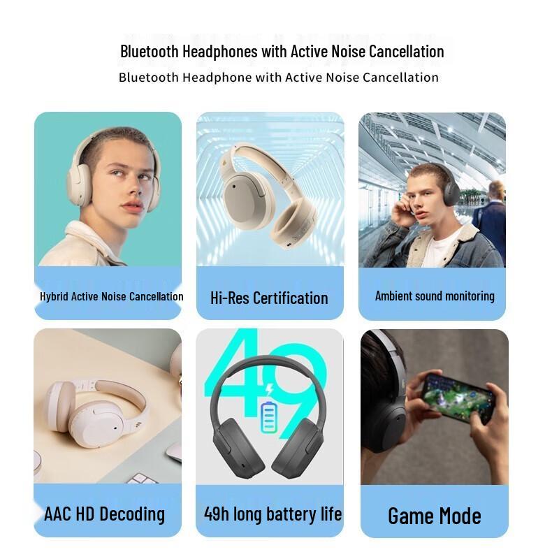 Edifier W820NB Active Noise Cancelling Bluetooth Headphones