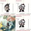 Halloween Themed Skull Pattern Acrylic Pendant For Auto Interior Decoration Gift