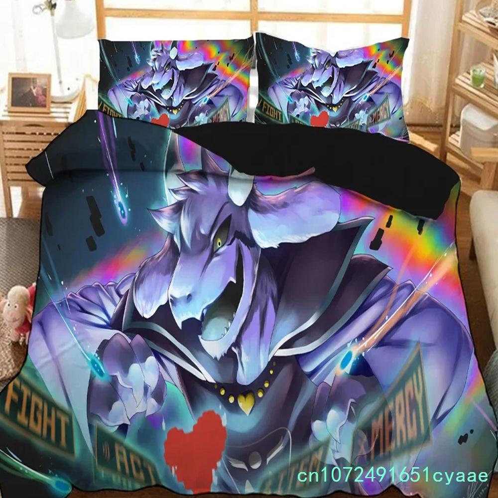 Game Undertale Sans  3D Printed Duvet Case Pillowcase Bedding Set Twin Full Queen King Size For Kids Bedroom