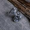 Vintage Thai Silver Rose Flower Open Rings For Women Retro Fashion New Jewelry Gift Party Birthday Wholesale Anillos