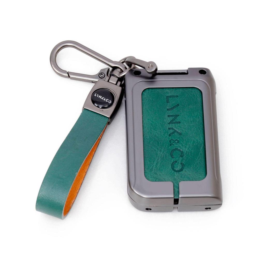New Genuine Leather Alloy Key Case for Lynk & Co Models 01, 03, 05, 06