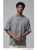 ARTIE Men's 2024 Spring/Summer Vintage Washed Curled Short-Sleeve T-Shirt - American Street Style.