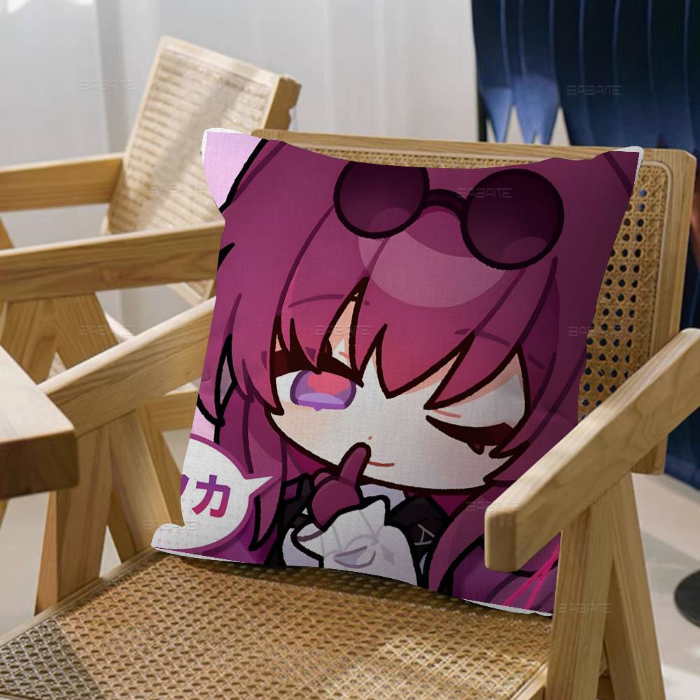 Honkai Star Rail Kafka Pillow Cushion Cover Pillowcase Living Room Sofa Home Decor Customized 30x30cm