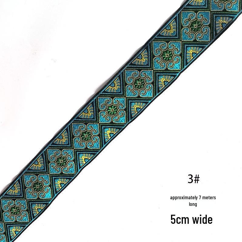 Xin Yuan 5cm Ethnic Yi Zhuang Mongolian Costume Ribbon Lace
