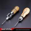 Leather Hand Stitcher & Sewing Machine Kit: DIY Cowhide Leathercraft Tools, Equipment, Diamond Awl, Hand Sewing Awl