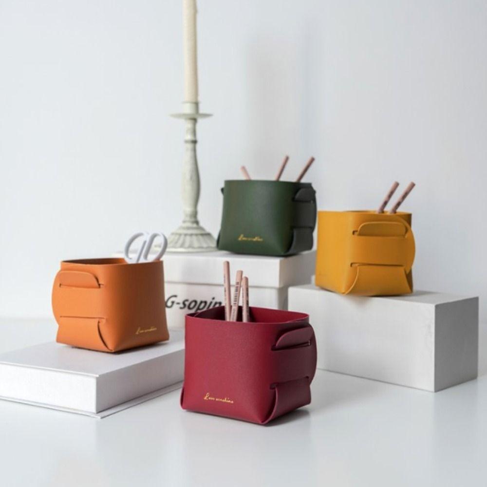 

Держатель для ручек, настольная корзина для хранения канцелярских принадлежностей, коробка для хранения мелочей, корзина для макияжа