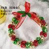 Christmas Bell Pendant Christmas Atmosphere Decoration Iron Bell Wreath Ornament Festive Party Supplies Home Garden