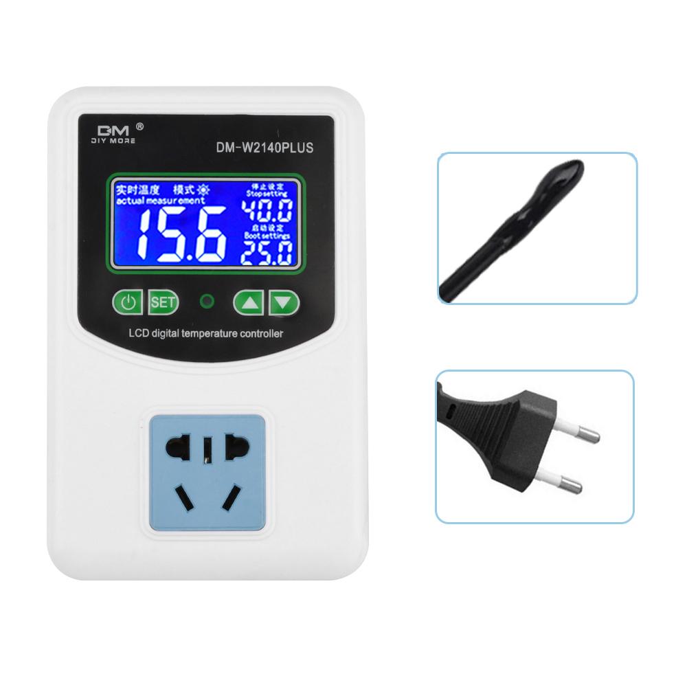 AC110-220V 3500W Socket Digital Temperature Controller High Accuracy Heating Cooling NTC Sensor Temp Control Thermostat ℃/℉