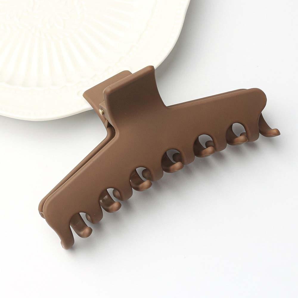 Korean Style Silicone Shark Clip Safe Solid Color Shark Clip Straight Line Shaped Hair Claw  Daily