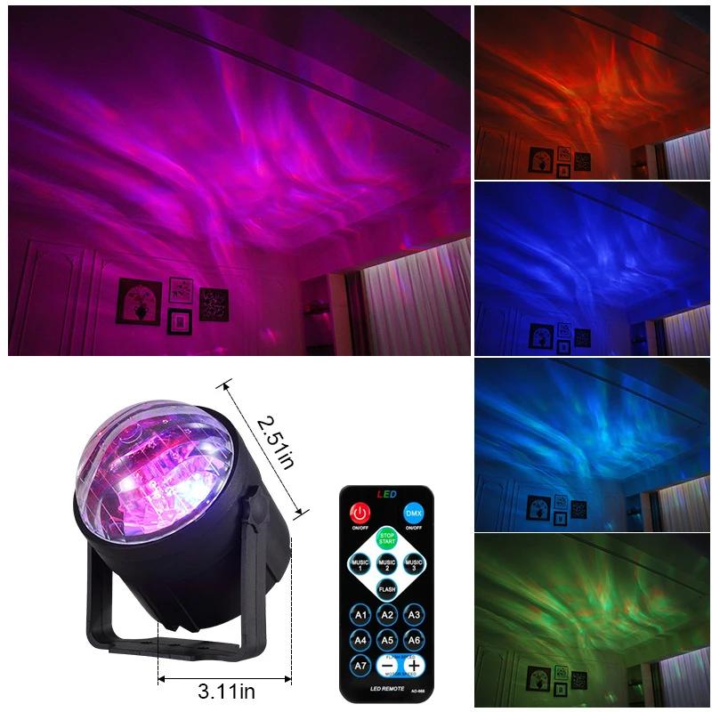 Colorful Stage Dj Club LED Disco Lights Remote Control Rotating Crystal Magical Ball Strobe Party Lights for Bar Party Club