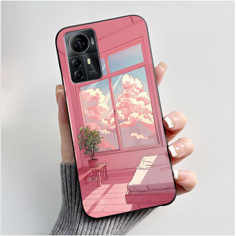 Casing For ZTE Blade A72s A7050/V41 Smart Case Luxury Dragon Cute Cool Boys Girls Black Matte Soft TPU Silicone Shell Back Cover