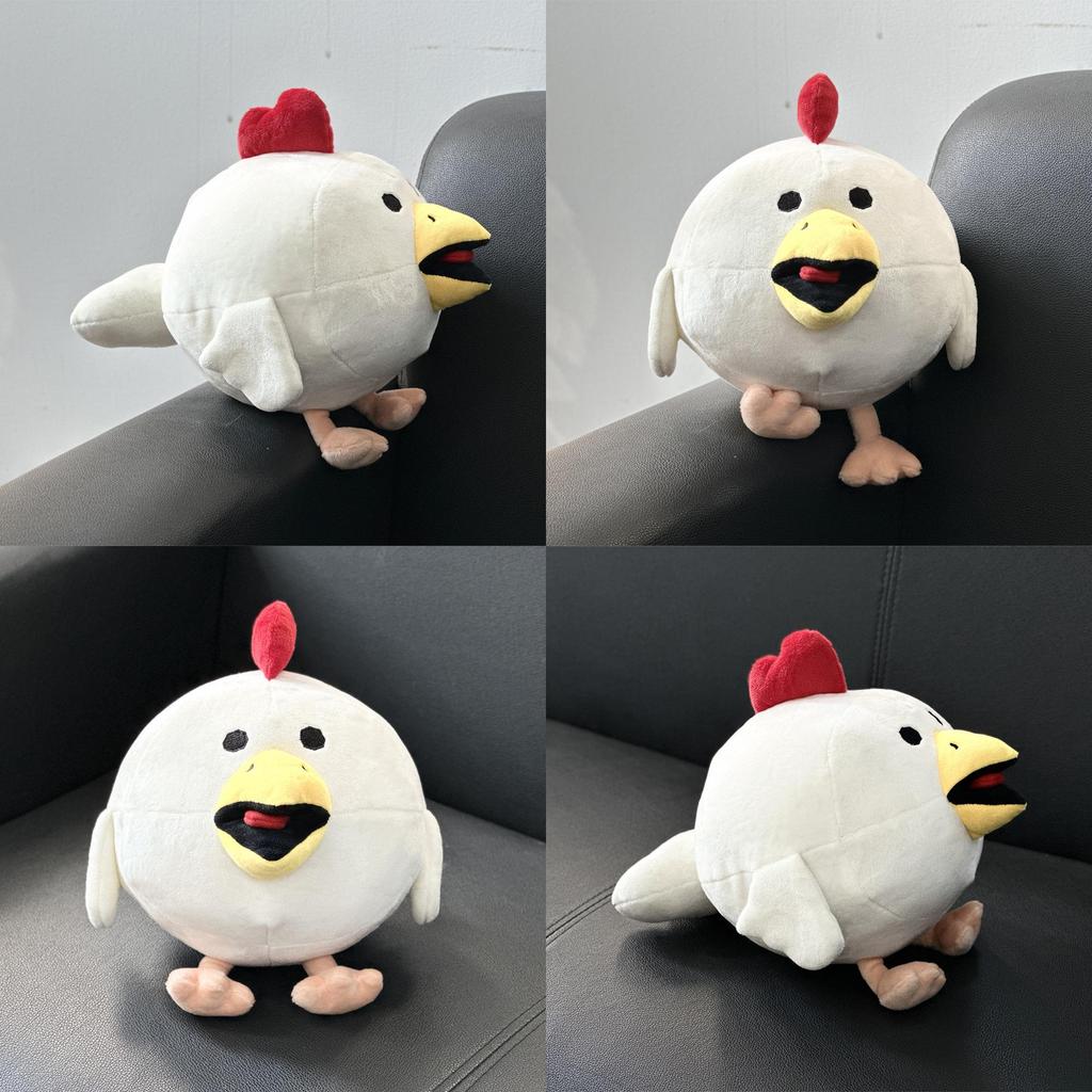 White Small Flying Chicken Stuffed Animal Plush Doll For Playroom Decor