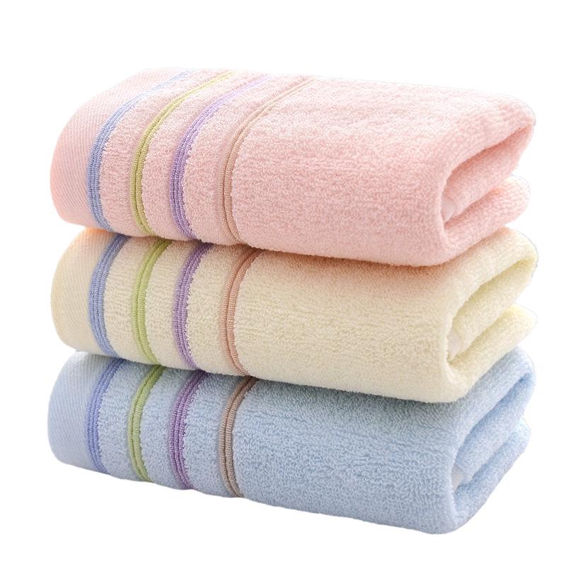 Soft, Lint-Free Pure Cotton Face Towel - Quick-Drying & Absorbent for Home Use