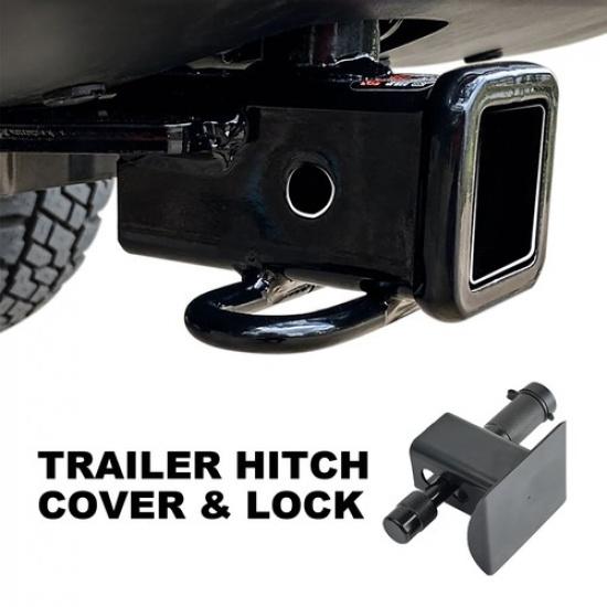 2Inch Trailer Hitch 58 Lock Cover For Receiver Truck Pin Tube Heavy Duty Tow