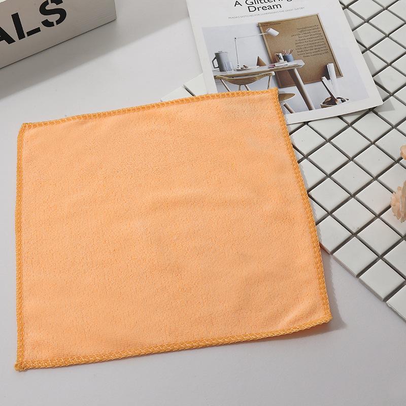 

30x30cm 5Pcs Towel Square Towel Ultra-fine Fiber Soft Absorbent Non Shedding Small Square Towel Non Fading Car Wash Handkerchief 5pcs жовтий