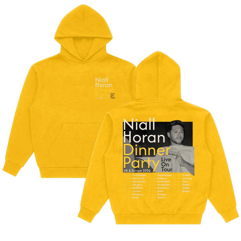 Niall Horan Dinner Party UK & Europe 2026 Live On Tour Hoodies Men Women Harajuku Hip Hop Street Sweatshirts Casual Streetwear