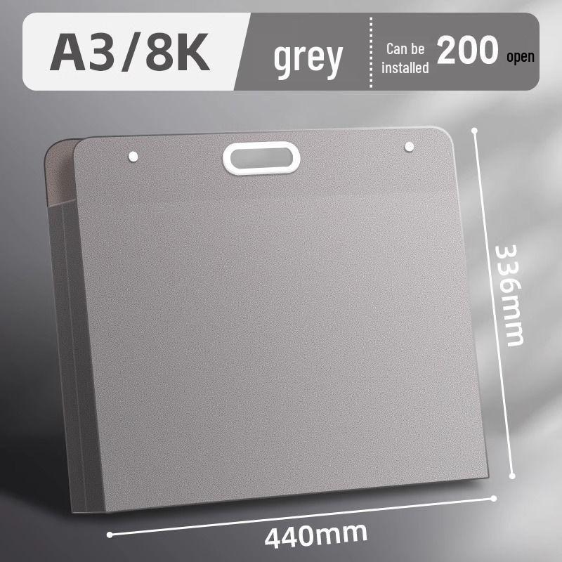 Art Portfolio Album: A3/A2/8K/4K Insert Type with 8 Storage Pockets for Children's Artwork