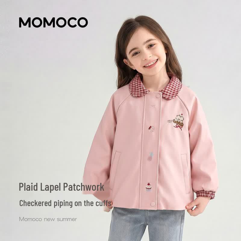 MOMOCO Süße Kunstlederjacke für Mädchen