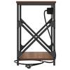 Nightstand Brown Oak Effect 41 X 31 X 51 Cm Engineered Wood