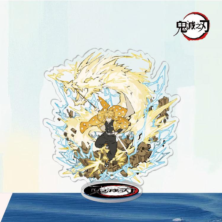 Game Anime Demon Slayer Blade Tanjiro Acrylic Cosplay Character Stand Acrylic Figure Stand Painted Desk Decor Ornament Gift