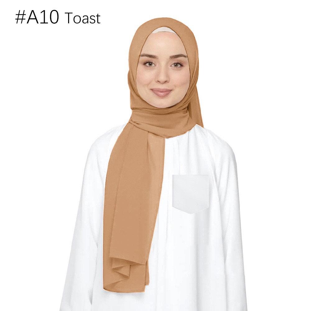 Ethnische Perlen Chiffon Bubble Kopftuch - Malaysia Schalkollektion