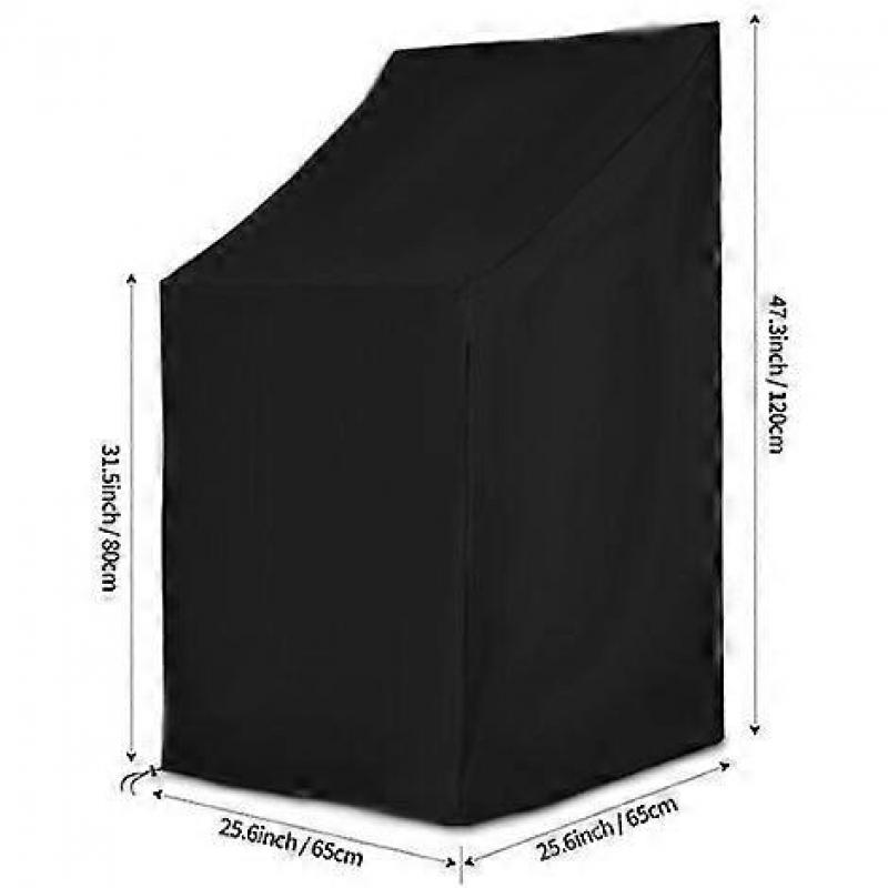 Protective Cover for Chairs 65_x_65_x_120cm, Black