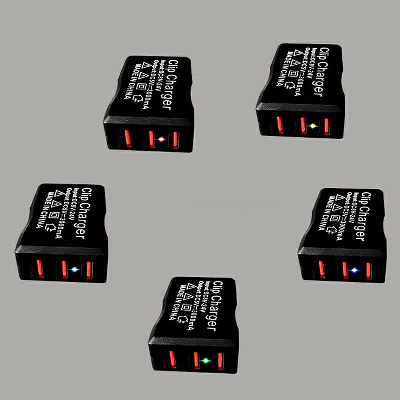 High Performance Dc Converter With Battery Clip 5V 3 Usb Port Dc Power Adapter Buck Charging Module For Phone Tablets