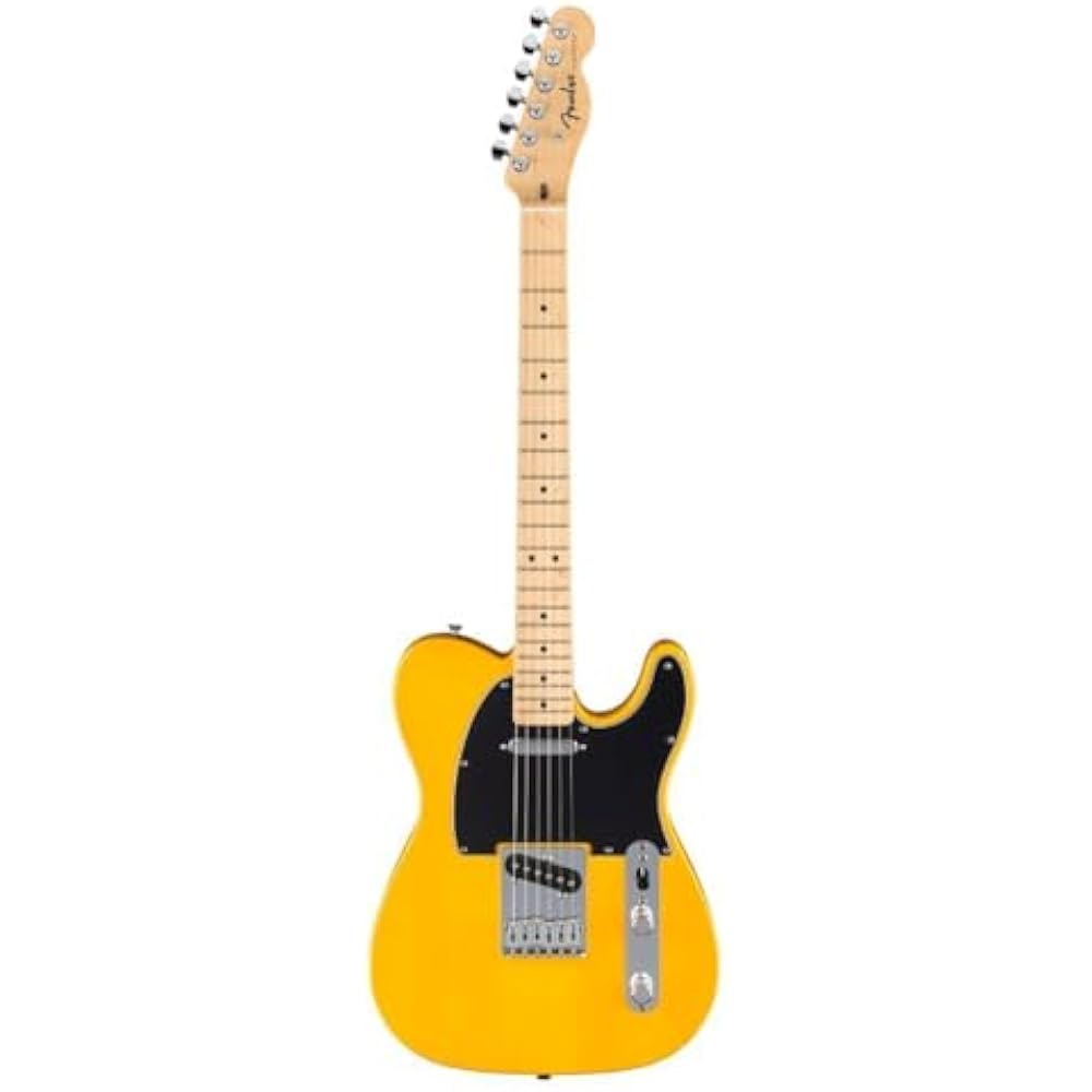 Fender Fender Electric Guitar Standard Telecaster®, Maple Fingerboard, Black Pickguard, Buttersco...