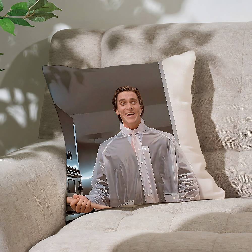 Klassisch Amerikanisch Psycho Kissenbezug Dekokissenbezug Nordischer Vintage-Stil Kissenbezüge Wohnen Zuhause Sofa Couch Sitz Dekor