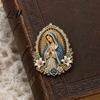 Confirmation Decoration Pin Sacred Heart of Jesus Brooch Souvenir Christian Faith Accessory with Enamel Brooch Pin Catholic Lapel Inspirational Gift