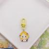 Cute Snow White Shiny Metal Keychain Anime Princess Alloy Pendant Kawaii Charm Keyring Decorative Ornament For Men Women Gift